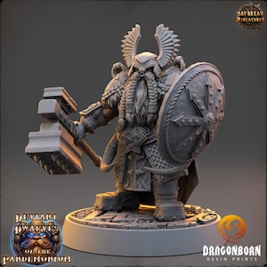 Twashung Der Dreiste Baron - D&D - Chaos Zwerg Krieger - 9tes Alter - Kings of War - Dayanbruch Miniaturen - DnD - RPG