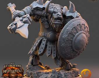 Vorgrim Nightstalker - Minotaurus - D&D DnD Rollenspiel Fantasy Tabletop Wargaming Miniature - Resin Print