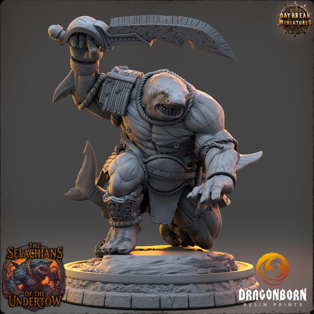 Sharkin Jharrek Breaktooth - Sharkin - D&D Dnd RPG Fantasy Wargaming Miniature ...