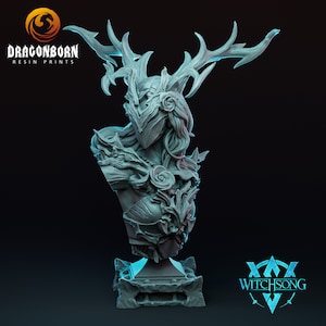 Lady of the Grove Bust - Forest - Tree - Warrior - Witchsong Miniatures