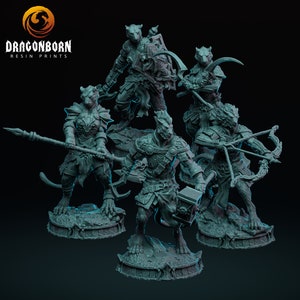 ライオンホード ソルジャーズ - D&D - 9th Age - Kings of War - テーブルトップウォーゲーム - DnD - RPG - 雌ライオン - ライオン - 戦士 - Witchsong Miniatures