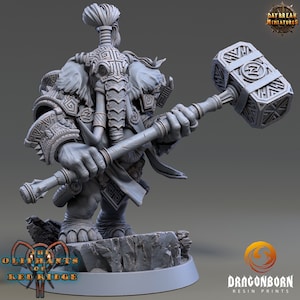 Ugro Stonedrop - Oliphant Warrior DnD RPG Wargaming Daybreak Miniatures Loxodon