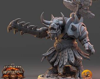 Tarnok Fleshtearer - Minotaurus - D&D DnD Rollenspiel Fantasy Tabletop Wargaming Miniature - Resin Print