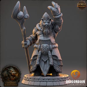 Mulkrid the Hollow - Boarmen - Boar-folk - D&D  - 9th Age - Kings of War - Daybreak Miniatures - RPG