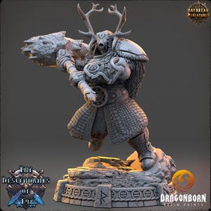 Darger Thornant - D&D - Guerreros - 9th Age - Kings of War - Daybreak Miniatures - RPG - Bárbaro - Vikingo