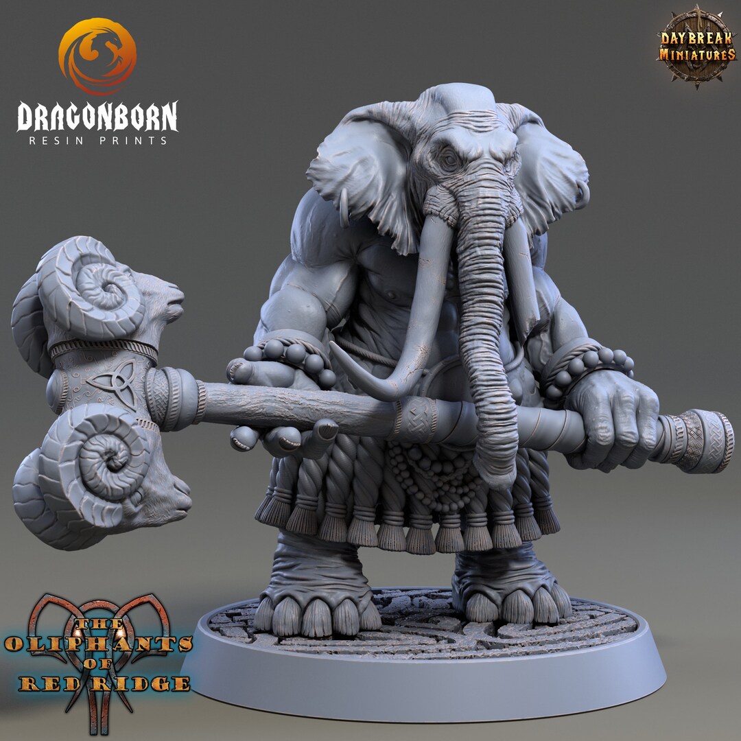 Plaaka Headgear - Oliphant - D&D Dnd RPG Fantasy Wargaming Miniature ...