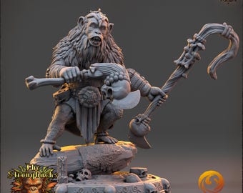 Brak Stormar - Apen - D&D DnD RPG Fantasy tafelmodel Wargaming-miniatuur - harsafdruk
