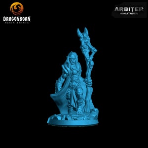 Female Shaman Ork 01 - D&D - 9th Age - Kings of War - Tabletop Wargaming - DnD - RPG - Arbiter Miniatures