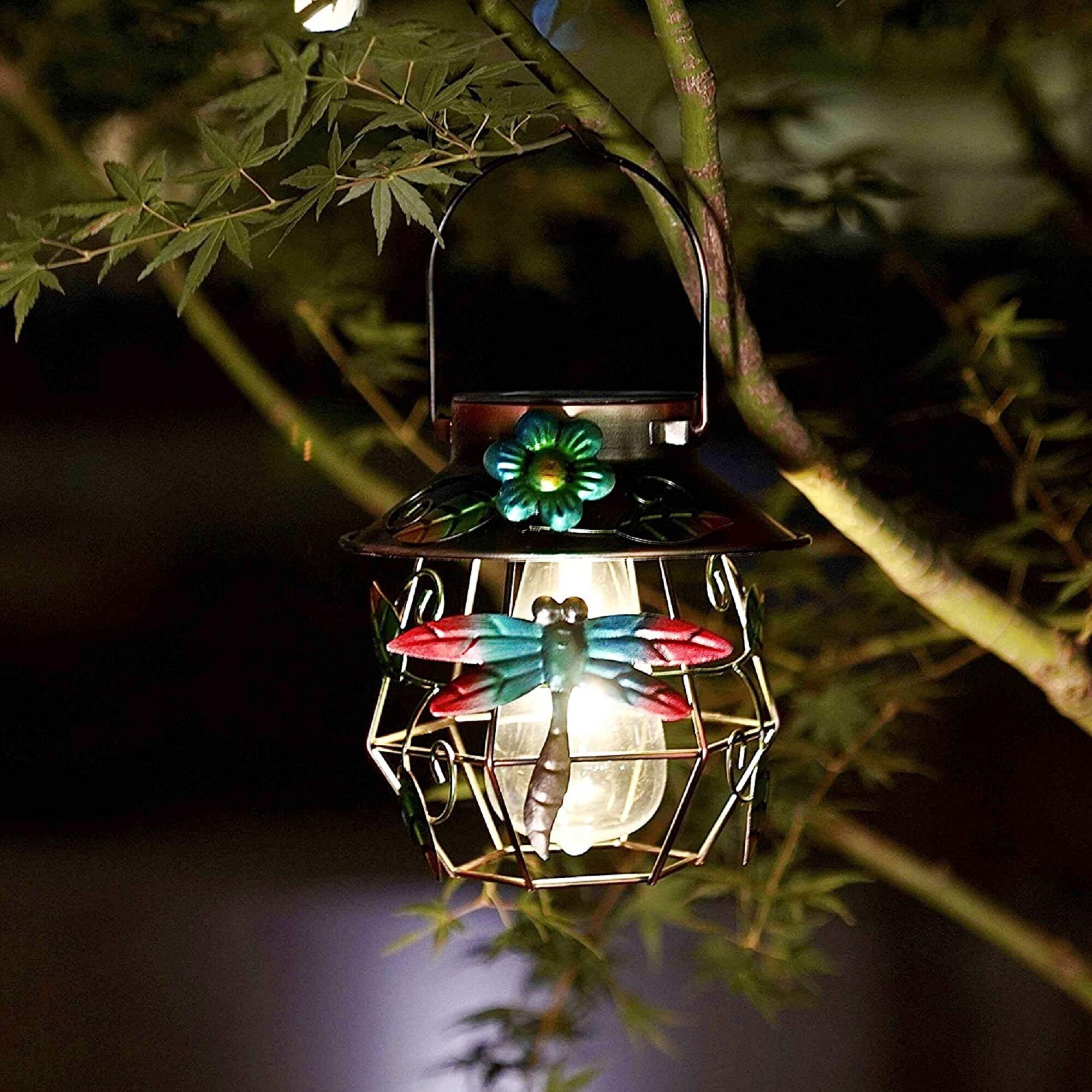 Dragonfly Solar Lantern Outdoor Hanging Solar Light for Etsy