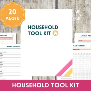 Household Tool Kit -- Household Management Printable PDF {Tutti Frutti Design}