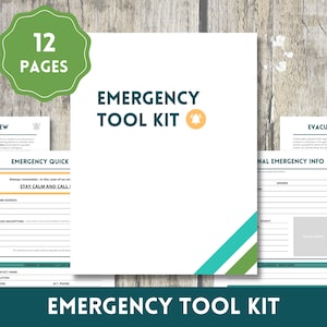 Trousse d&#39;outils d&#39;urgence -- Préparation aux situations d&#39;urgence PDF imprimable {Sunrise Design}