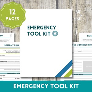 Emergency Tool Kit -- Emergency Preparedness Printable PDF {Meadow Design}