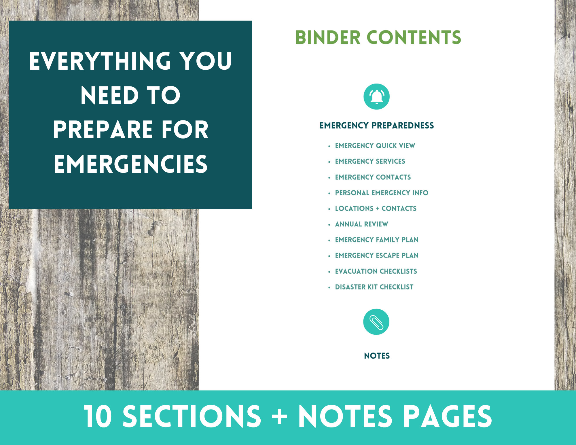 The Handy Emergency Binder -- Family Emergency Preparedness PDF ...