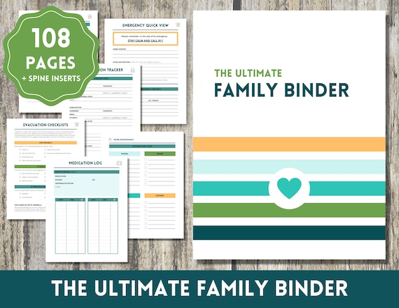 Ultimate Family Binder Printable – Life Management Organizer (PDF)