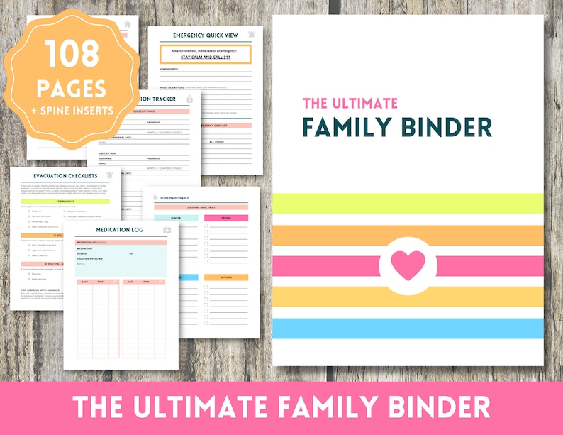 The Ultimate Family Binder -- Life Management and Organization PDF ...
