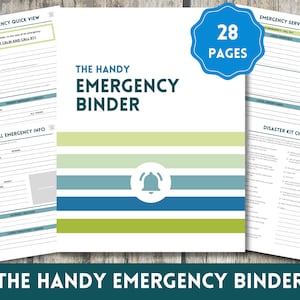 The Handy Emergency Binder -- Family Emergency Preparedness PDF Printable {Meadow Design}