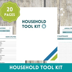 Household Tool Kit -- Household Management Printable PDF {Meadow Design}