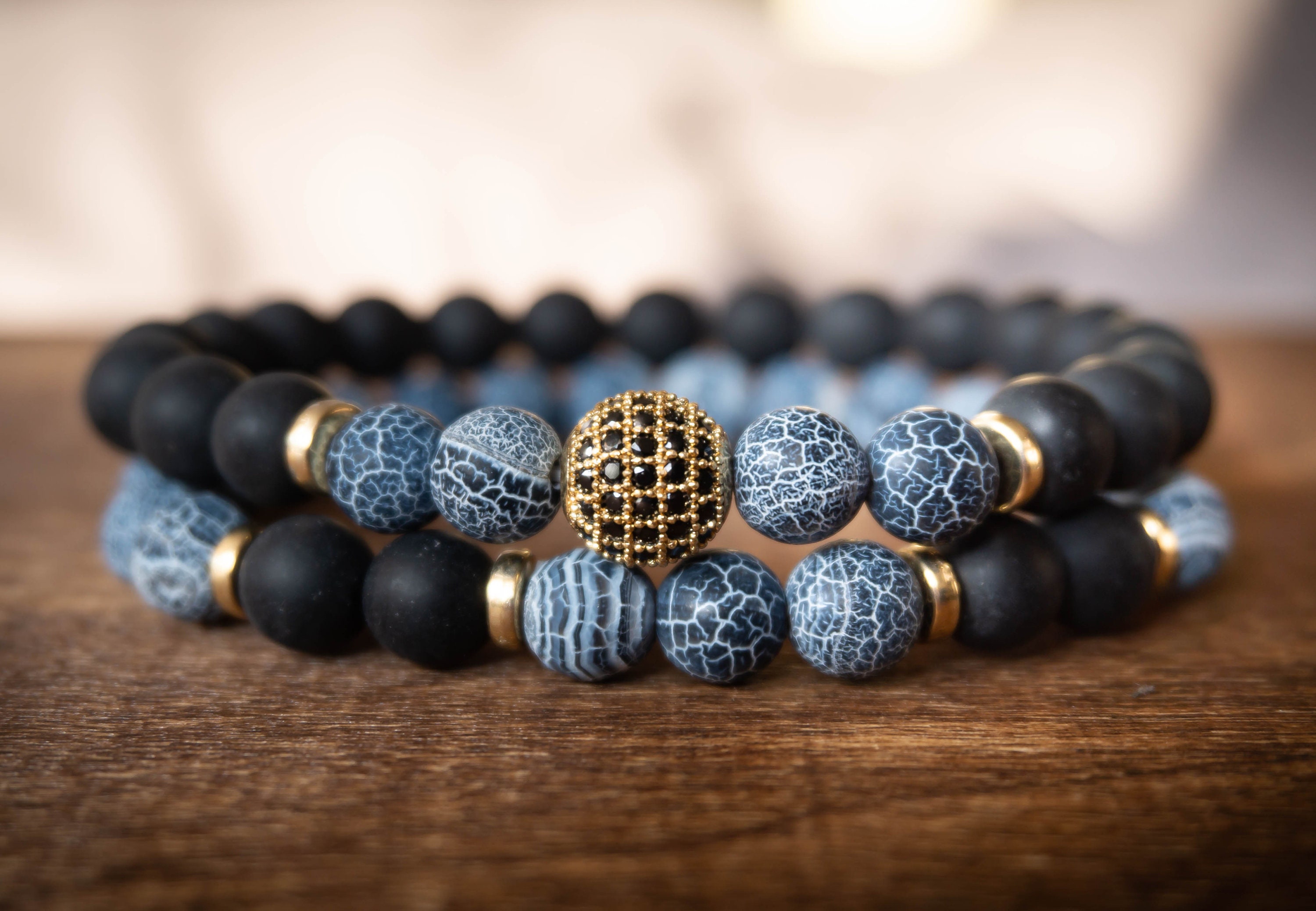 Men's Gold Bead Bracelet Balakros Collection - Etsy UK