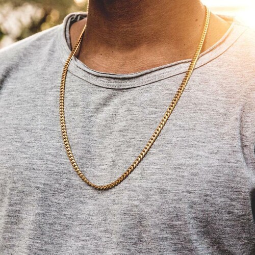 Miami Cuban Link Chain and Bracelet Set for Men Women 14k Gold Etsy