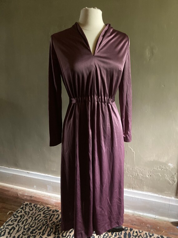 Handmade Mauve Button Back Dress - image 4