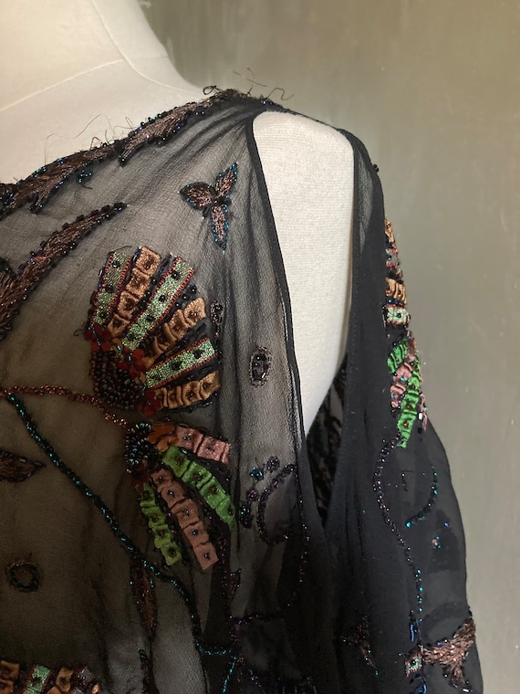 Cachè Embroidered Shawl Top - image 6