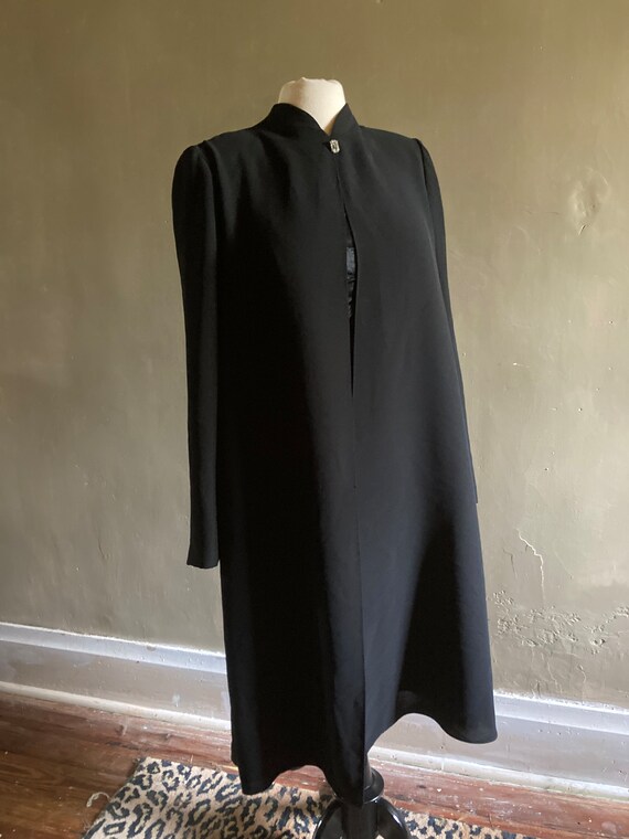 Minimalist Black Sheath Dress - image 2