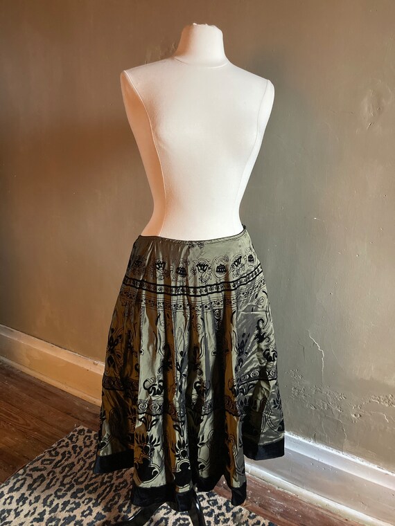 Velvet Print Skirt - image 9