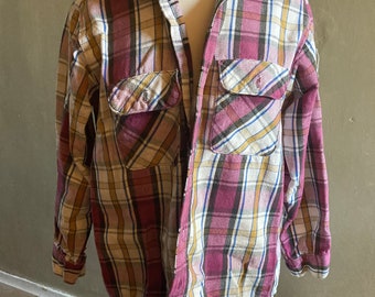 Chemise à carreaux en flanelle Lumberjack bleu marine/vert à carreaux pours Femme | BE-FR