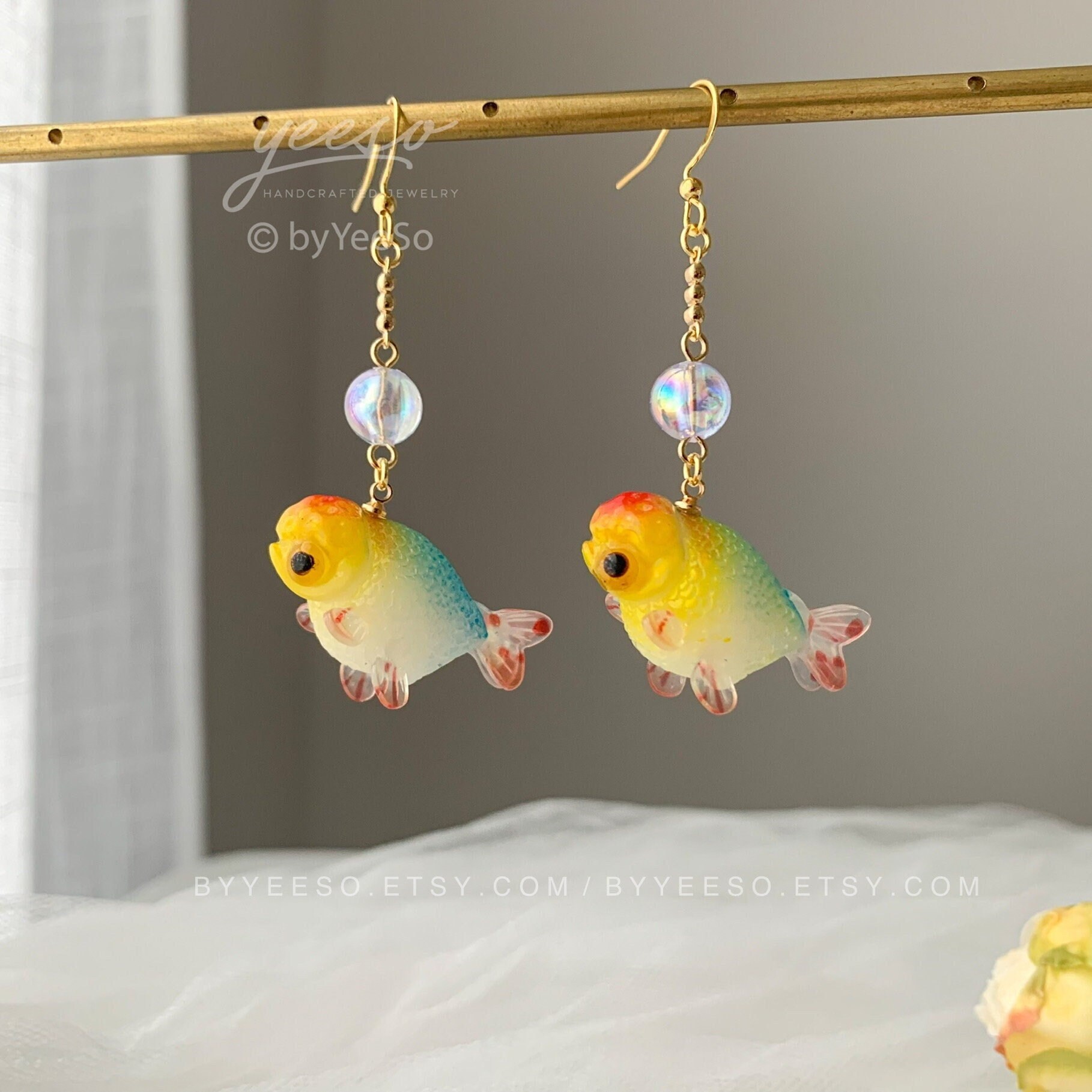 Etsy fish earrings store