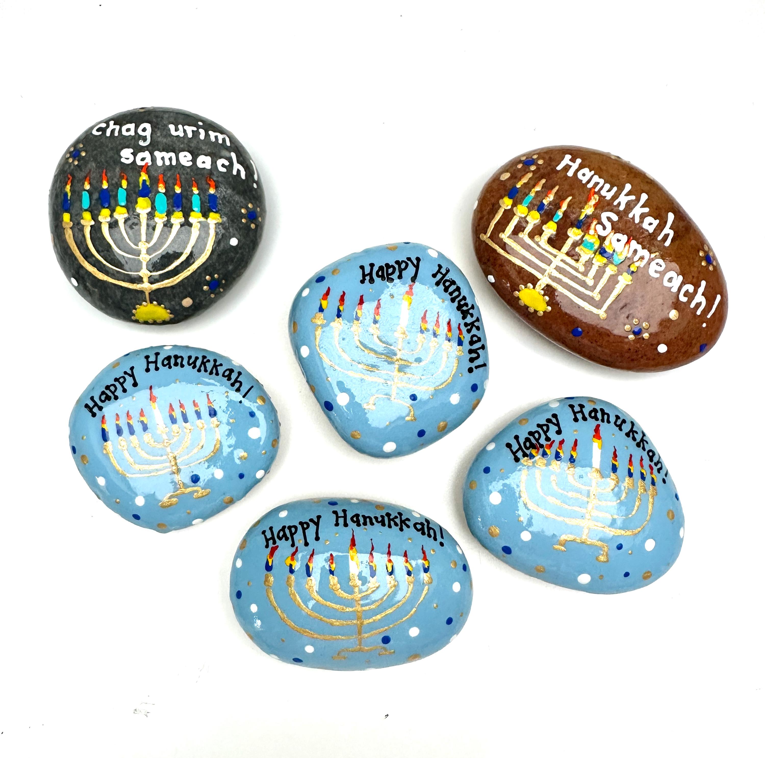 HANUKKAH Rock Gifts, Jewish Holiday Hanukkah, Festival of Lights Rocks ...