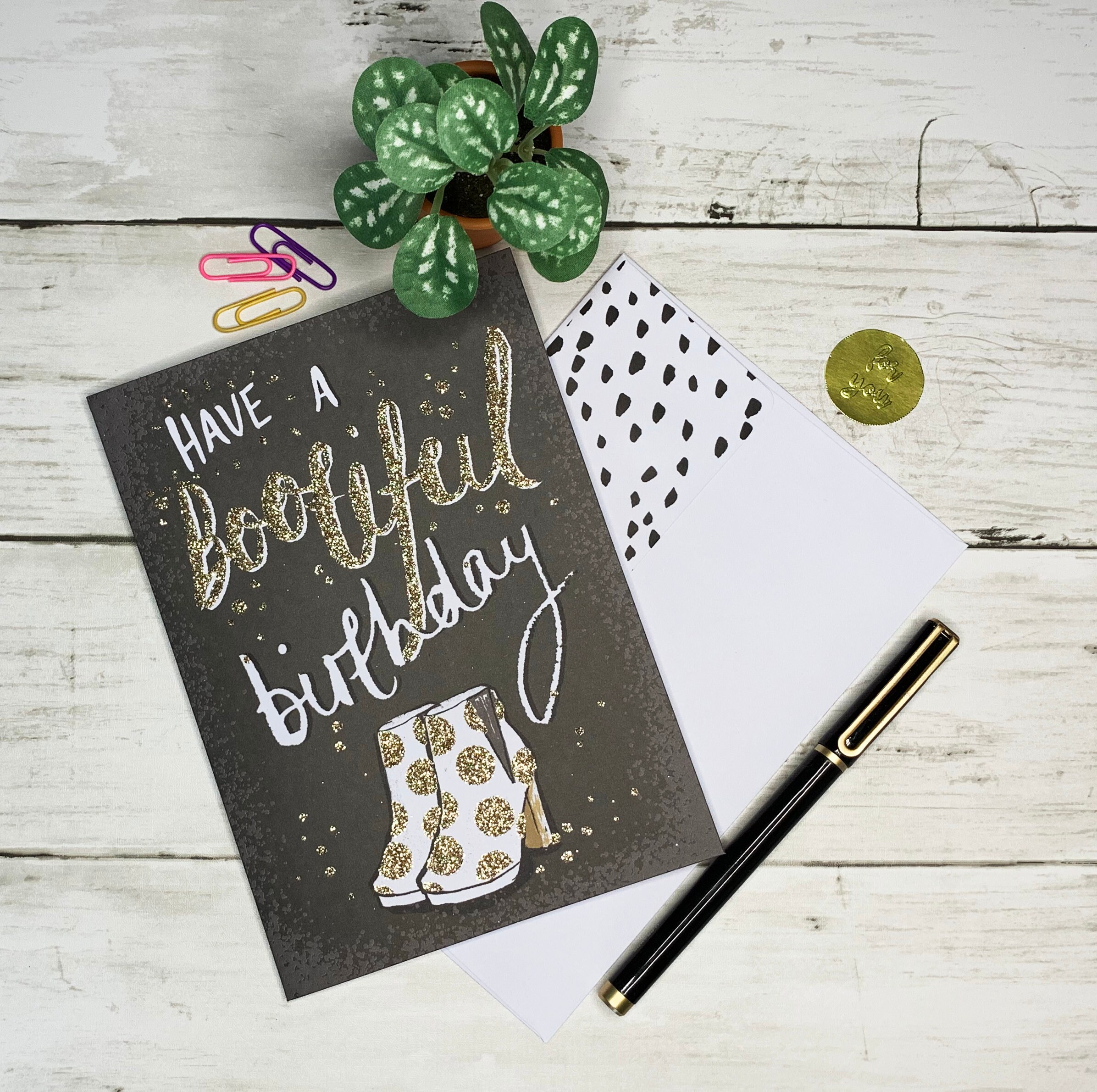 Beautiful Birthday Boots Happy Birthday Modern Etsy