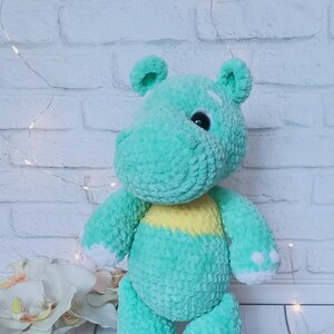 Crochet pattern / Tutorial in Italian / Crochet pattern hippopotamus Marcello