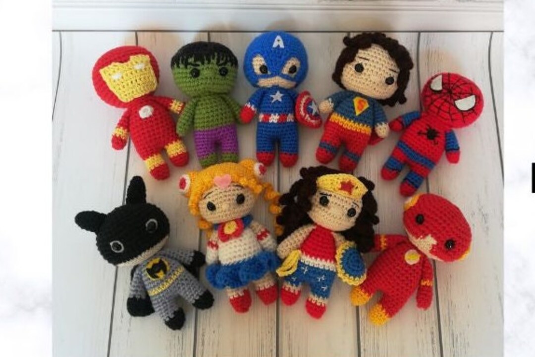 Tutorial in English / Baby Marvel: Sailor Moon, Flash ,captain America ...