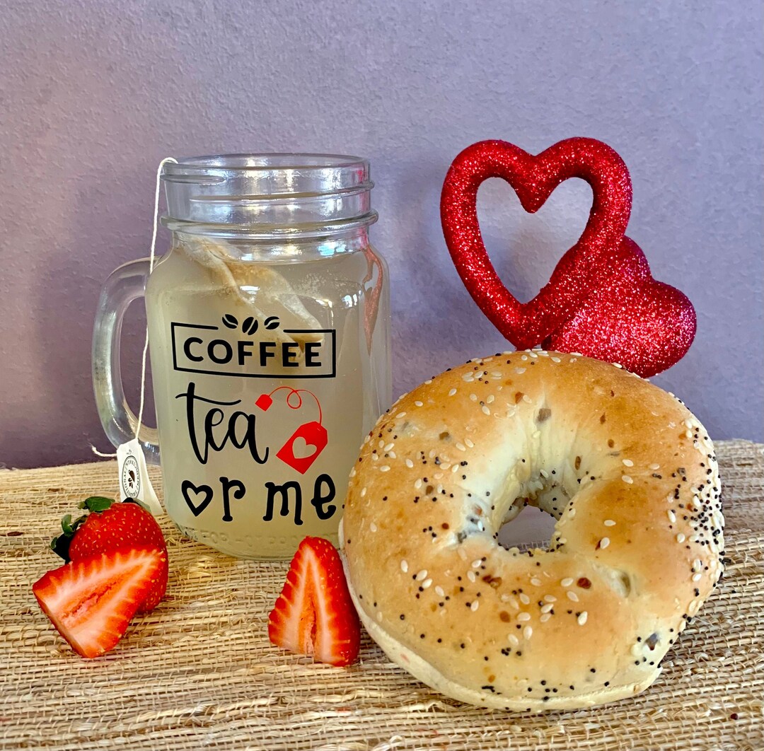 Coffee, Tea, or Me Mason Jar Mug Etsy