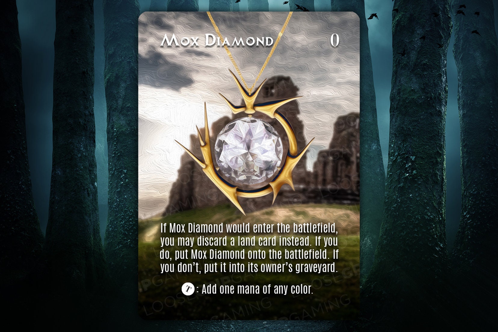 Mox Diamond Alternate Art MTG Proxy - Etsy