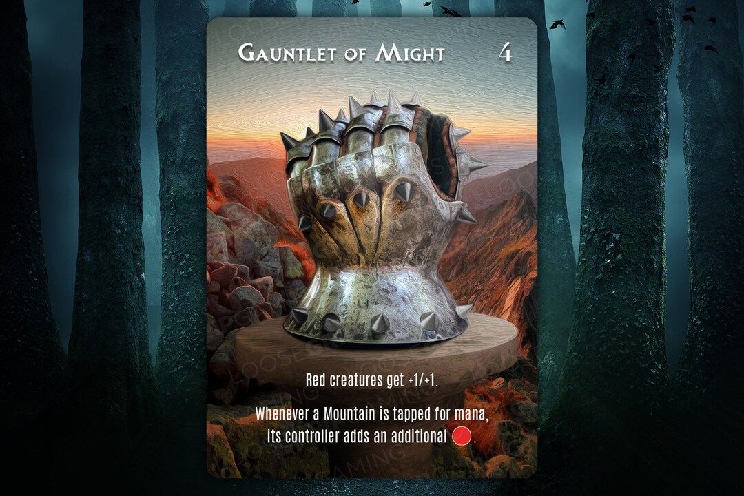Gauntlet of Might Alternate Art MTG Proxy - Etsy