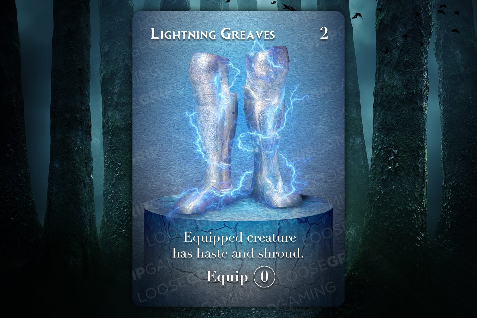 Lightning Greaves Alternate Art MTG Proxy Etsy