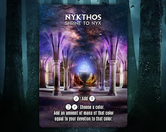 Nykthos, Shrine to Nyx - Custom Card Proxy With Alternate Full Art