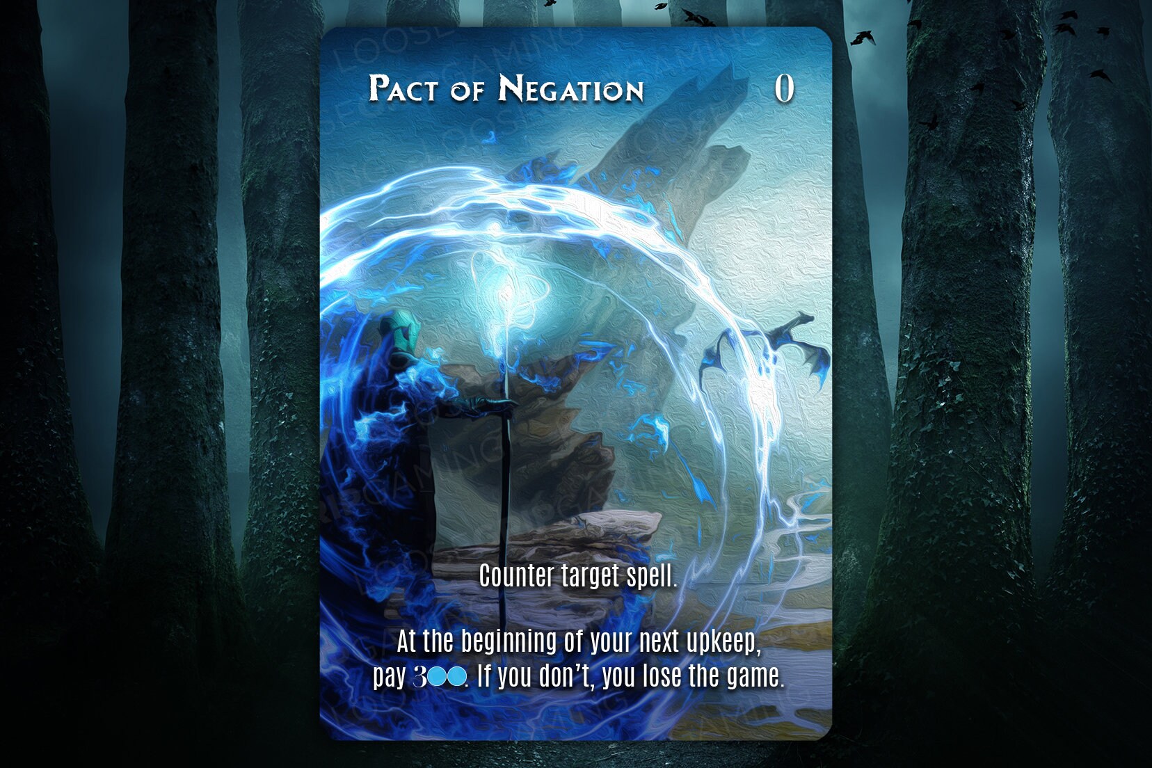 Pact of Negation Alternate Art MTG Proxy - Etsy