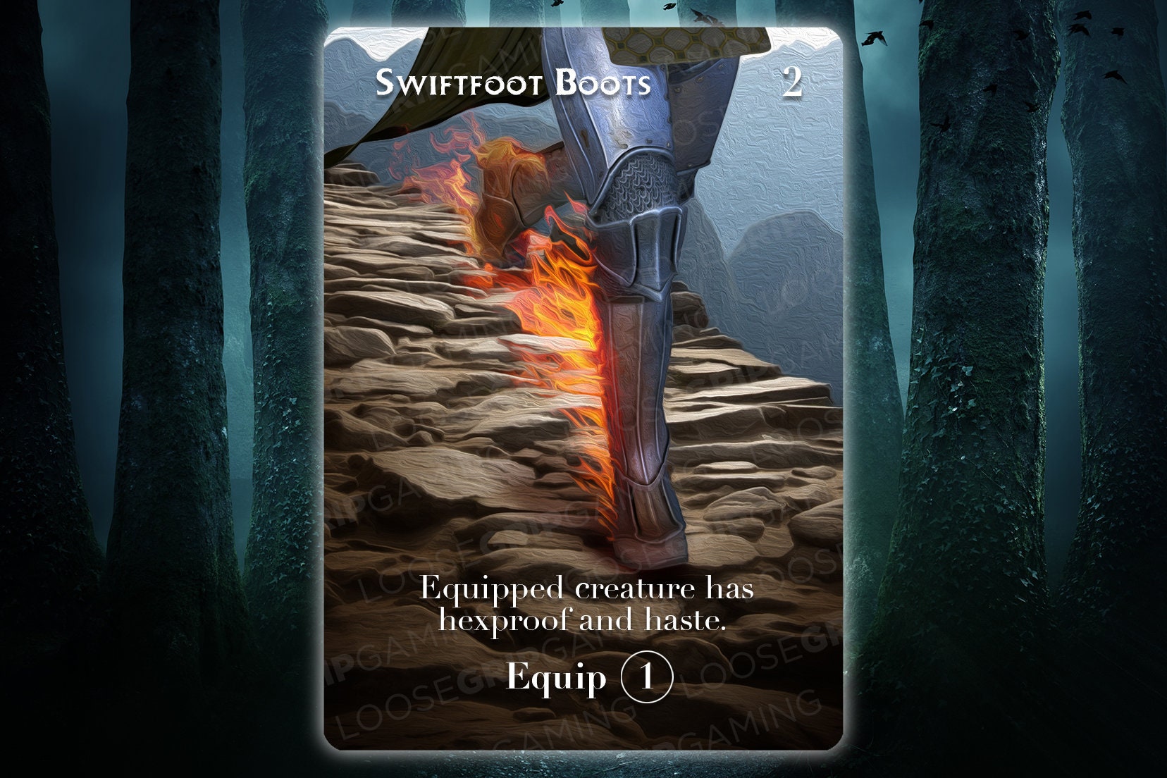 Swiftfoot Boots Alternate Art MTG Proxy - Etsy