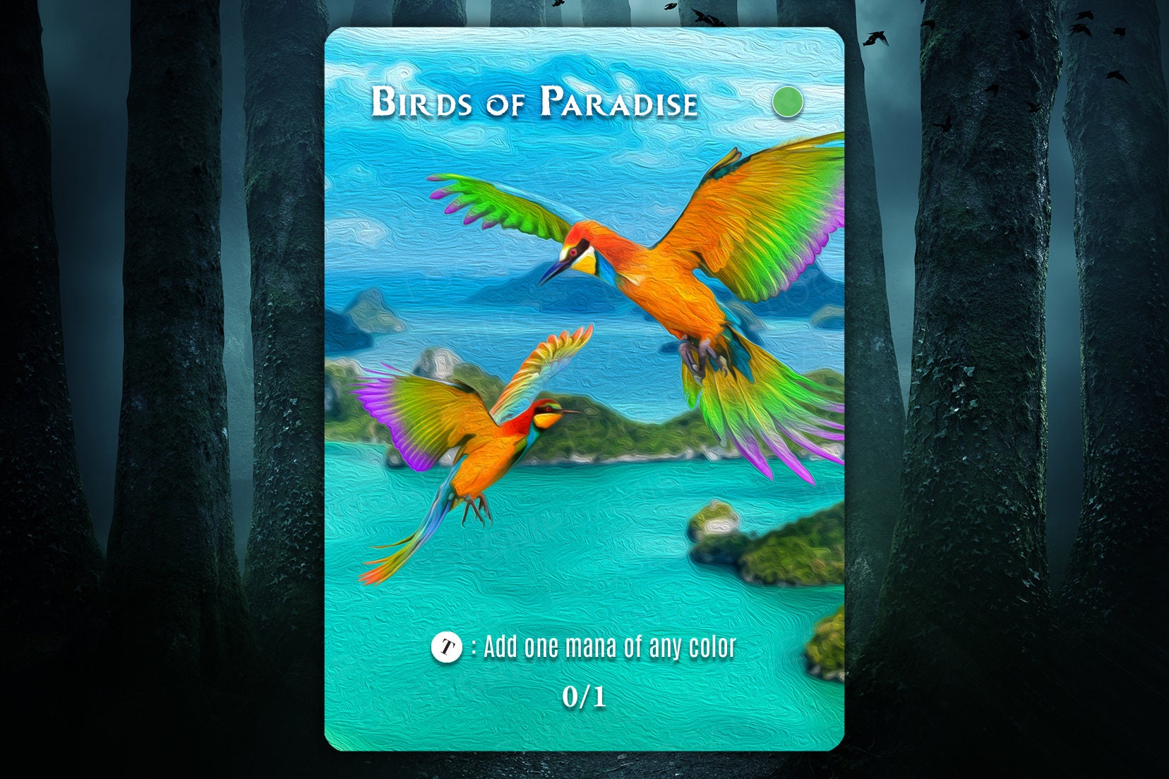 Birds of Paradise Alternate Art MTG Proxy - Etsy
