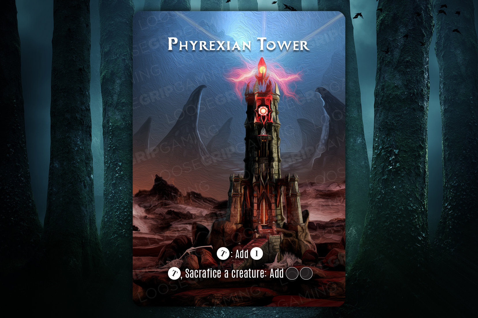 Phyrexian Tower Alternate Art MTG Proxy - Etsy