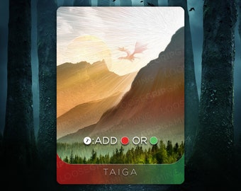 Arte alternativo de Taiga Dual Land MTG Proxy