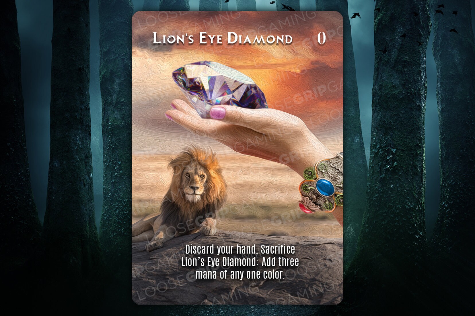 Lion's Eye Diamond Alternate Art MTG Proxy - Etsy