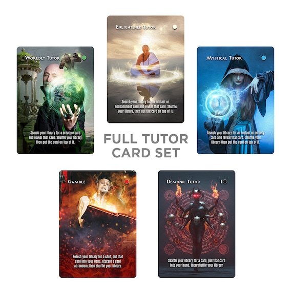 5-color Tutors Alternate Art - Full Set MTG Proxy - Etsy