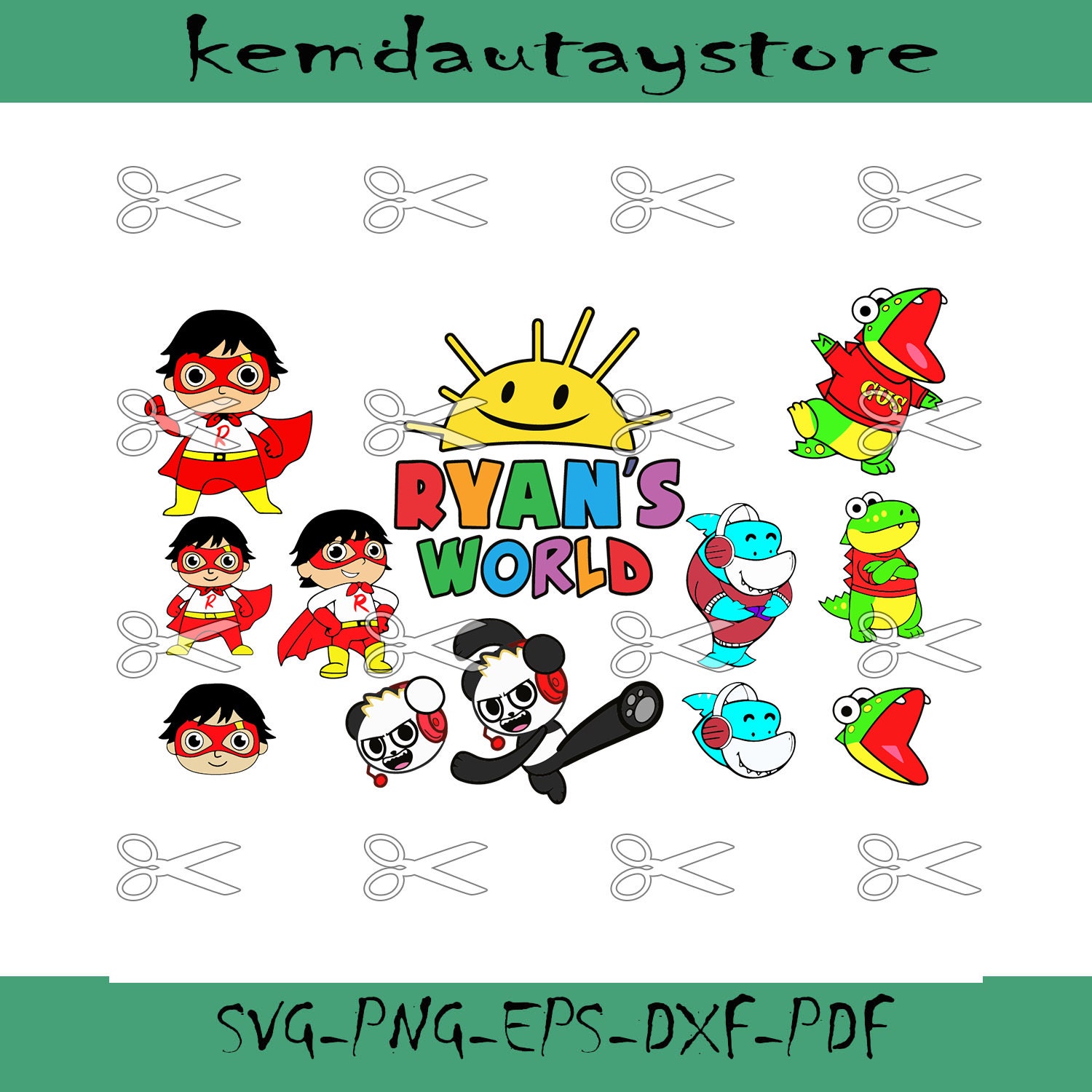 Ryan's world bundle svg Ryan's world svg Ryan's | Etsy