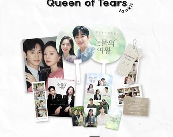 Queen Of Tears Fankit | Queen of Tears | Korean Drama | Kim Ji Won | Kim Soo Hyun | Fankit | Stickers | Photocard | Phonestrap |  Poster |