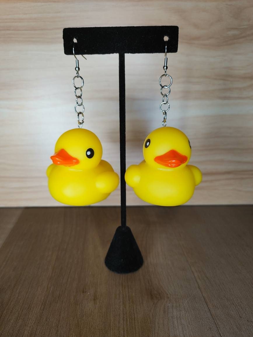 Mini Rubber Duck Earrings – Cuteryko
