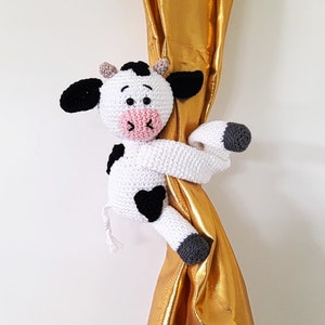 Curtain Tie Tieback Curtain Tie bac -Tiger Monkey Cow Horse Unicorn-Baby Shower Nursery Jungle Amigurumi Soft Toy