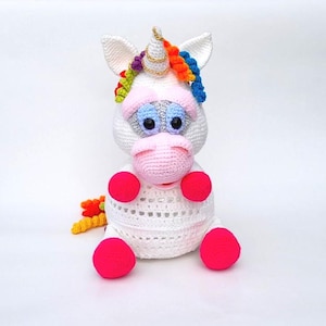 Dekoleuchte EINHORN oder FUCHS -- Fox Unicorn Amigurumi Kinderzimmer Nachtlicht LED Lampe Lichterkette